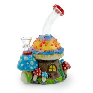 7-Inch Hand-Painted Water Pipe with Showerhead Perc – 3D Design